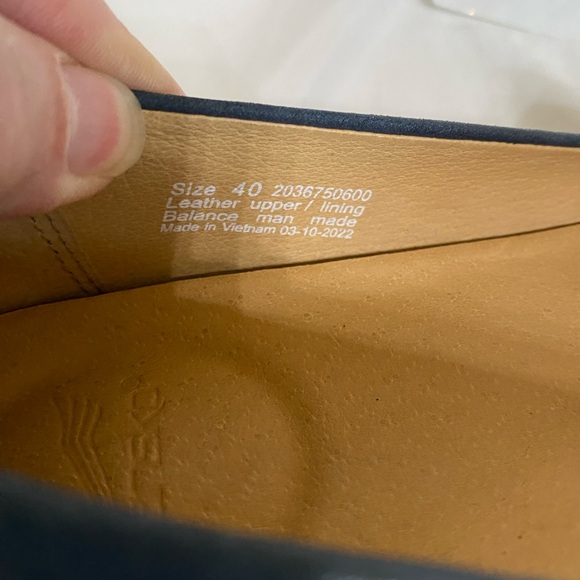 Dansko Larisa women's navy milled leather slip-on flat shoes,Size 40EU/US 10 - Picture 8 of 11